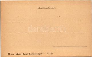 91. sz. Hatvani Turul Cserkészcsapat IV. sor. / Hungarian scout art postcard s: Piczek Zoltán