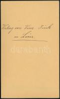 1870 Linz látképe, keményhátú fotó Fink műterméből, hátoldalon feliratozva, jó állapotban, 6×10,5 cm...