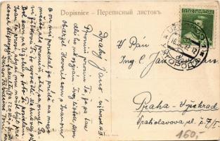 1932 Uzsok, Uzhok; lengyel határ, vasútállomás, vonat / Polish border, railway station, train  (EK)