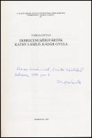 Varga Gyula: Debreceni szíjgyártók Kathy László, Kádár Gyula. Hajdú-Bihar Megyei Múzeumok Közleménye...