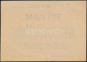 1942 "Téli ruhát munkaszolgálatos testvérednek!" röplap, jó állapotban