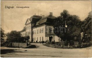 1915 Ungvár, Uzshorod, Uzhhorod, Uzhorod; vármegyeház. Seinfeld Dezső kiadása / county hall