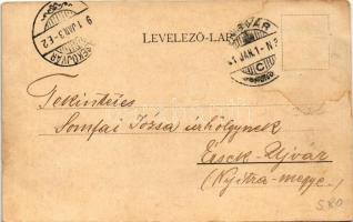 1901 Ungvár, Uzshorod, Uzhhorod, Uzhorod; Fő utca, piac, Hubschman Lipót üzlete, vendéglő, bor és sö...