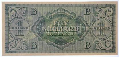 1946. 1.000.000.000BP ívből kézzel kivágva T:II
Hungary 1946. 1.000.000.000BP hand cut from sheet C...