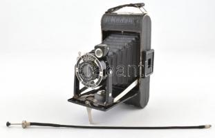 Kodak kamera Anastigmat 1:6,3, f=10,5 cm objektívvel, bőr tokkal, jó állapotban