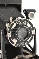 Kodak kamera Anastigmat 1:6,3, f=10,5 cm objektívvel, bőr tokkal, jó állapotban