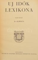 Új idők lexikona. 1-10. köt. Nem teljes. Bp., 1936-1938, Singer és Wolfner. Kiadói aranyozott félvás...