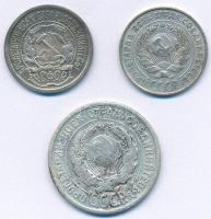 Szovjetunió 1922-1925. 10k-20k Ag (3xklf) T:2-
Soviet Union 1922-1925. 10 Kopecks - 20 Kopecks Ag (...