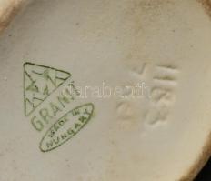 Gránit kerámia Zwack butéla, dombornyomott felirattal. Jelzett, hibátlan 22 cm