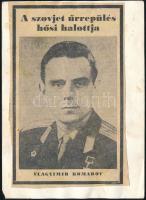 Alekszej Leonov (1934- )  szovjet űrhajós aláírása felbélyegzett fotón / Soviet astronaut autograph ...