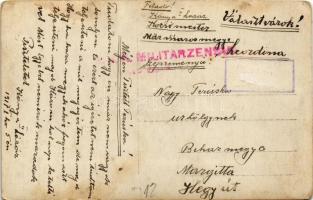 1917 Ruszkova, Visóoroszi, Ruszkowa, Ruscova; Meierhof Vorderansicht / Ilona-lak / villa. photo  (Rb...