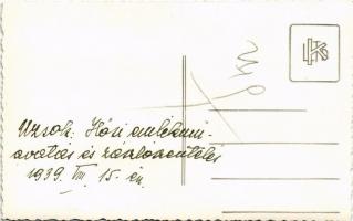 1939 Uzsok, Uzhok; Magyar-Lengyel határ, irredenta emlék avatási ünnepsége és zászlószentelés / Hung...