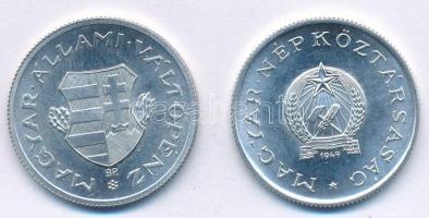 1947. 1Ft Al "Kossuth-címer" + 1949. 1Ft Al "Rákosi-címer" T:1