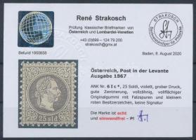 25sld violet. Certificate: Strakosch 25sld ibolya Certificate: Strakosch