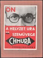 cca 1935 Bortnyik Sándor: 2 db villamosplakát. Füzetlapon 18x24 cm