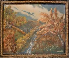 Drozdy Győző (1885-1970): Tájkép; olaj vászon szignált, keretben 75x60 cm