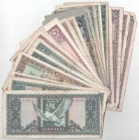 Vegyes 30db-os pengő bankjegy tétel T:vegyes