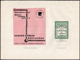 1928 A Magyar Grafika c. újság 8 db  reklám címke terve
