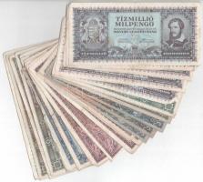 Vegyes 30db-os pengő bankjegy tétel T:vegyes