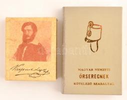 Magyar Nemzeti Őrseregnek kötelező szabályai reprint + Kossuth Lajos. (sorszámozott) 2 db minikönyv