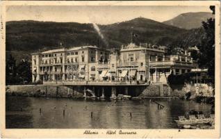 1939 Abbazia, Opatija; Hotel Quarnero, bathers, spa, seashore (EK)