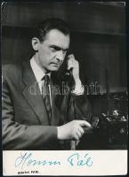 Homm Pál (1907-1987) színész aláírása az őt ábrázoló fotón