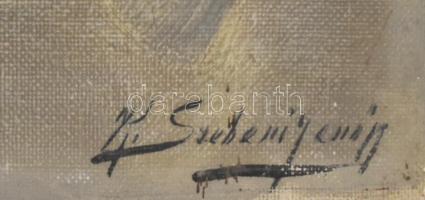 K. Szebeni Jenő (1882-?): Virágok. Olaj, vászon, 50×35 cm