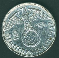 Német 3. Birodalom 1937A 2M Ag "Hindenburg" T:2/3 apró ph.