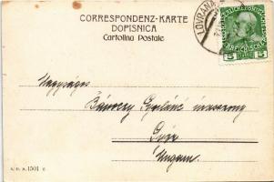 Lovran, Lovrana, Laurana;  street view, villa