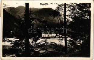 1943 Tusnádfürdő, Baile Tusnad; Csukás tó / Lacul Ciucas / lake + M. KIR. POSTA 353 (fl)
