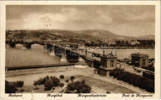 1925 Budapest, Margit híd, villamos