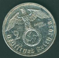 Német 3. Birodalom 1938A 2M Ag "Hindenburg" T:2/2-