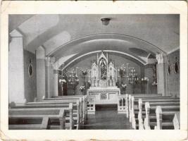 1942 Budapest VIII. Sacre Cour Sophianum Katolikus Leánygimnázium, kápolna, belső (EK)