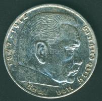 Német 3. Birodalom 1938A 2M Ag "Hindenburg" T:2/2-