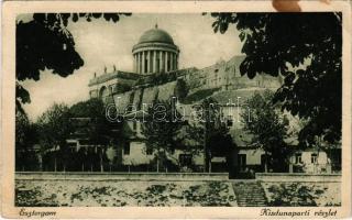 1926 Esztergom, Kis-Duna parti részlet, Bazilika. Buzárovits Gusztáv kiadása (fa)