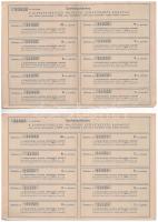 Budapest 1943. "Diákkaptárosok Hajózási Szövetkezete" kitöltött, névre szóló üzletrészjegy...