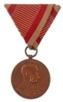1898. Jubileumi Emlékérem Fegyveres Erő Számára / Signum memoriae (AVSTR) Br kitüntetés nem eredeti mellszalaggal T:2 Hungary 1898. Commemorative Jubilee Medal for the Armed Forces decoration with not original ribbon C:XF NMK 249.