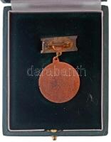 ~1970. "Országos Takarékpénztár" Br kitüntető jelvény fém mellszalaggal, hibásan rögzített...