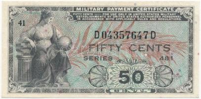 Amerikai Egyesült Államok / Katonai kiadás 1951. 50c T:II USA / Military Payment Certificate 1951. 50 Cents C:XF Krause M25