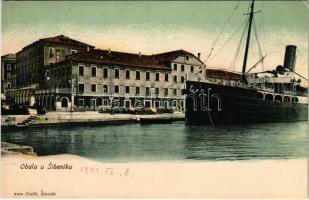Sibenik, Sebenico; Obala / port, steamship