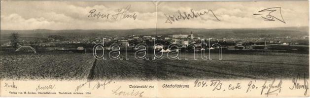 1904 Oberhollabrunn, Hollabrunn; folding panoramacard
