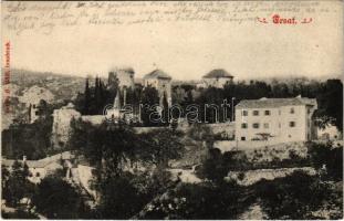 1908 Fiume, Rijeka; Tersatto / Trsat, castle