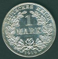 Német Birodalom/Császárság 1914J 1M Ag T:1/2