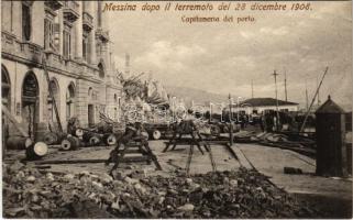 Messina, Terremoto del 28 Dicembre 1908, Capitaneria del porto / earthquake of 1908, destroyed Harbor Masters Office