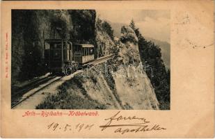 1901 Arth-Rigibahn-Kräbelwand / Swiss standard gauge rack railway, train