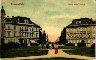 1909 Szombathely, Széll Kálmán utca, Weiss Gusztáv és Szép János üzlete. Donáth Gyula kiadása