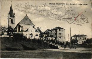 Marosváráhely, Targu Mures; Református templom a régi várral / Calvinist church, old castle (fl)