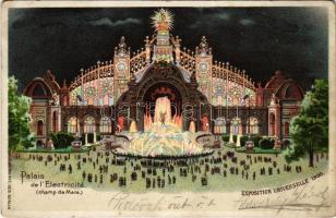1900 Paris, Exposition Universelle, Palais de lElectricite (champ de Mars) / Worlds Fair, Expo, Palace of Electricity. litho