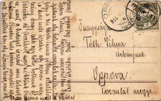 1911 Krampus carrying a man around his neck. litho (fa)