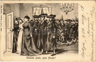 1902 Chusen Kale, gute Nacht!. S.M.P. Kraków 1902. 54247. / Jewish wedding. Judaica art postcard (EK)